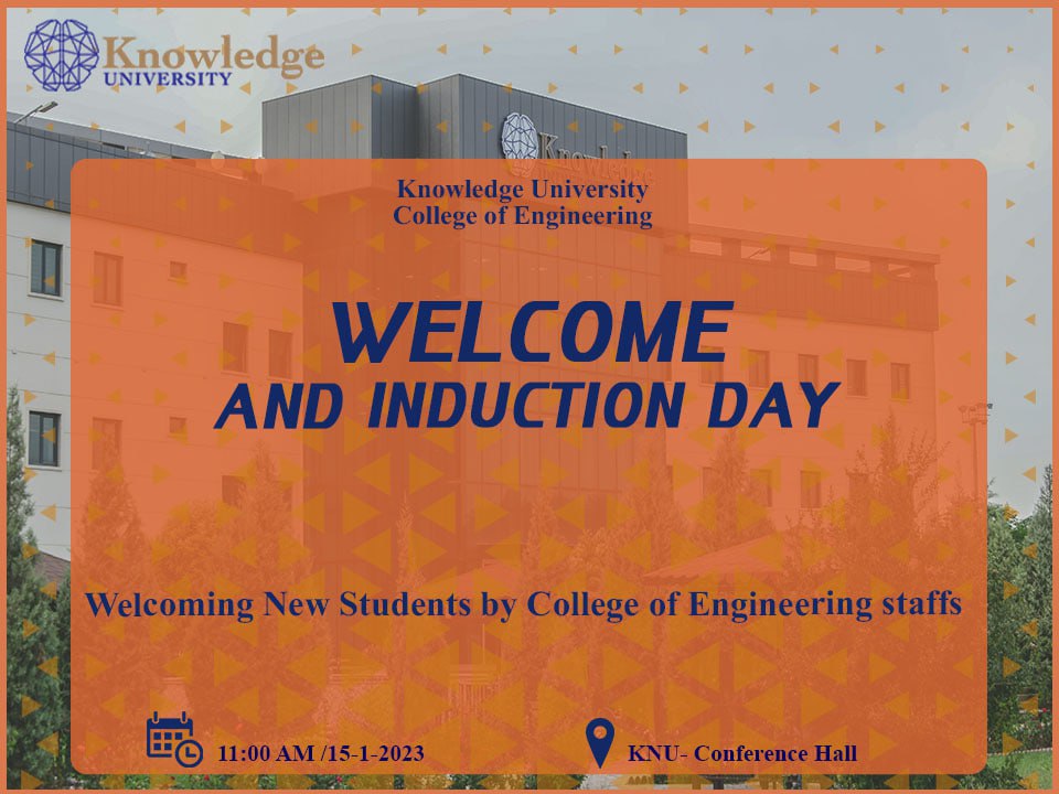 Welcome to the College of Engineering: Induction Day at Knowledge University