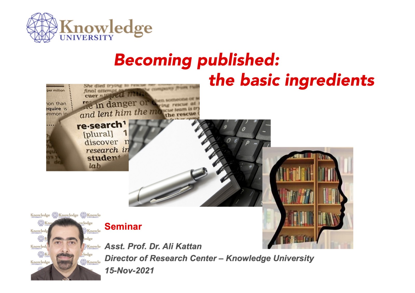 Becoming published: the basic ingredients