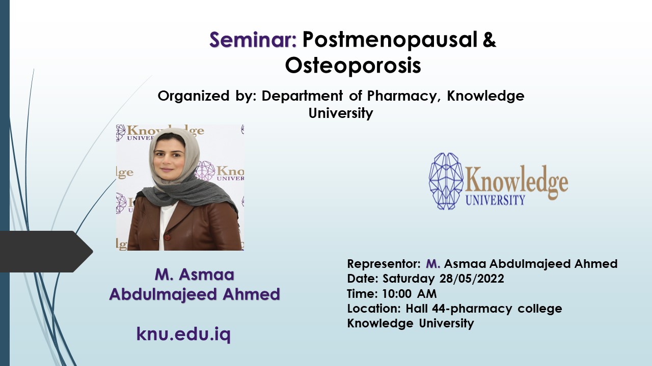 Postmenopausal & Osteoporosis