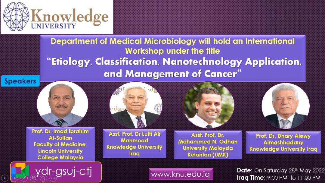 Etiology, Classification, Nanotechnology Application, and Management of Cancer Saturday