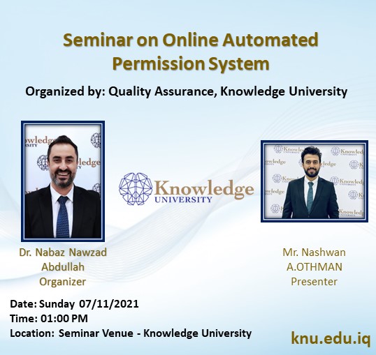 Seminar on Online Automated Permission System