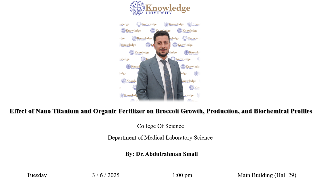 Effect of Nano Titanium and Organic Fertilizer on Broccoli Growth, Production, and Biochemical Profiles