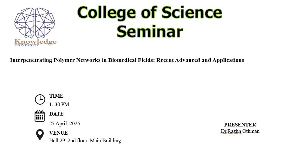 Interpenetrating Polymer Networks in Biomedical Fields: Recent Advanced and Applications