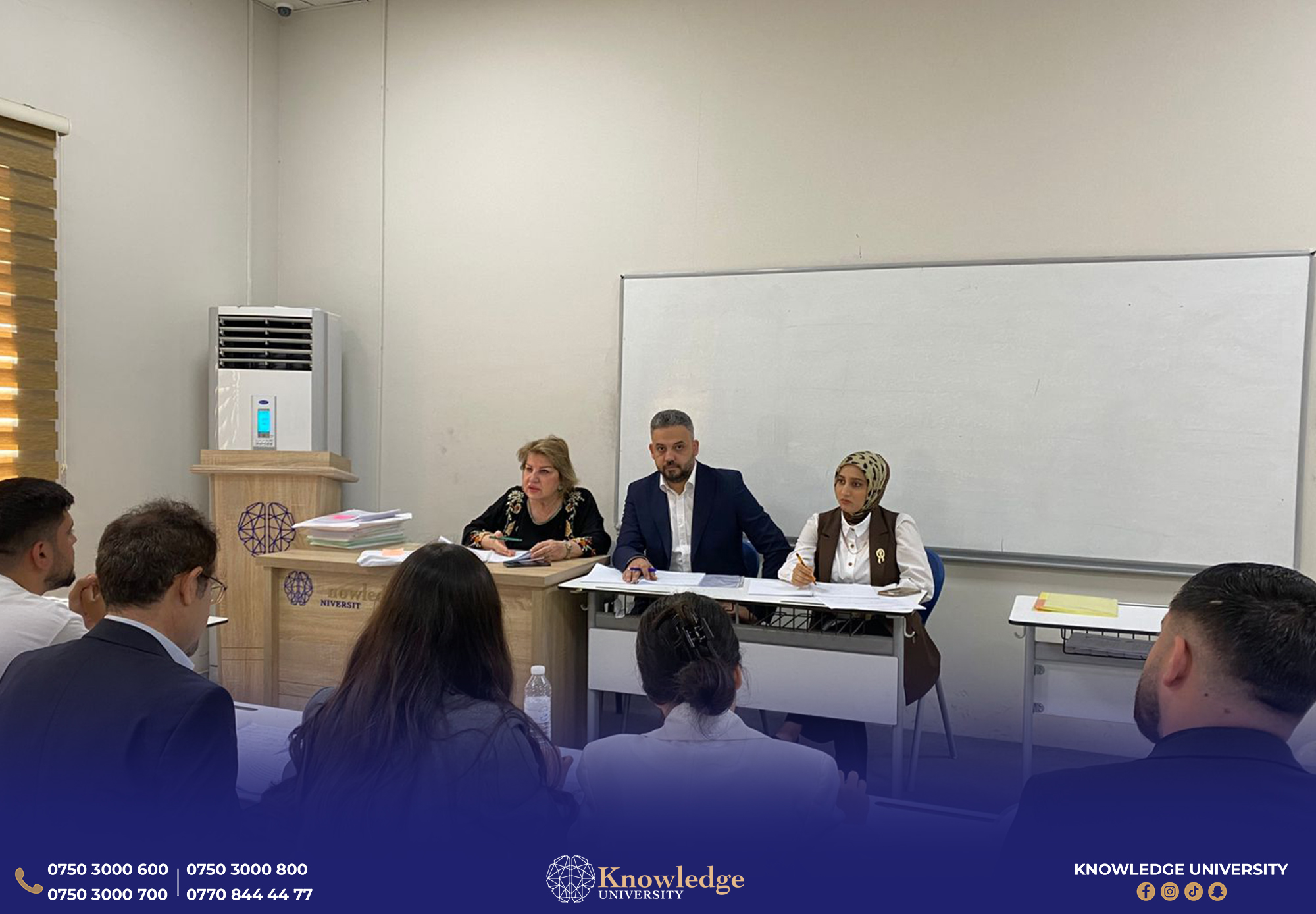 Graduation Project Presentation at the College of Administrative and Financial Sciences