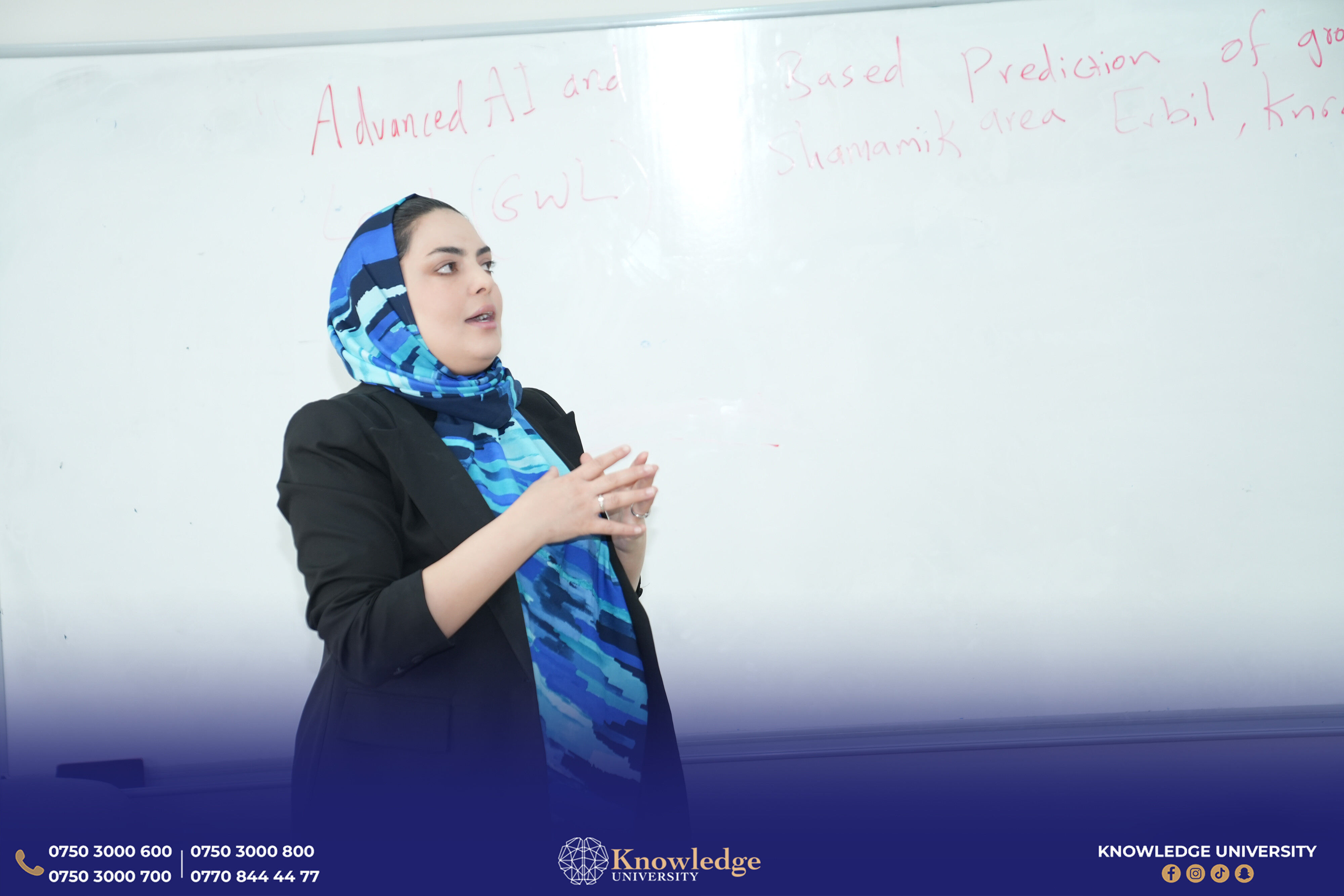 College of Engineering held a Seminar Advanced AI and Machine Learning Prediction of Groundwater Levels in the Shamamik Area