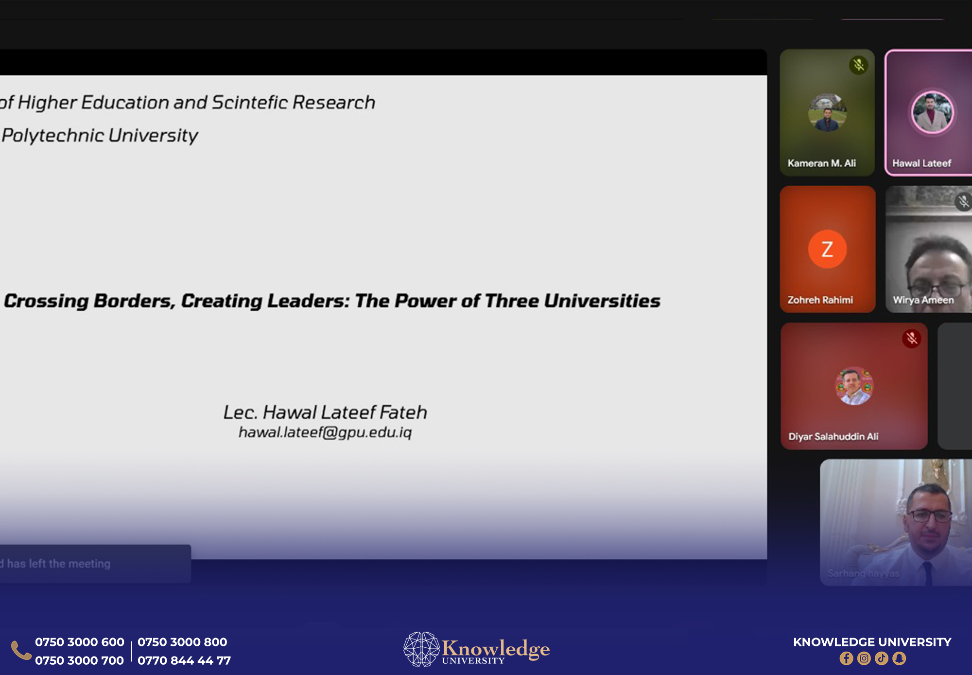 Tri-University International Webinar Sparks Future Scientific Collaboration