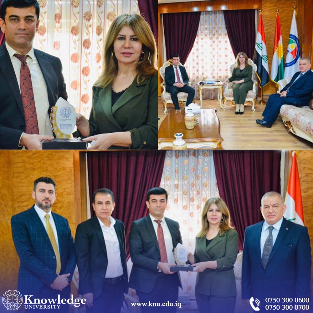 A delegation from Knowledge University, headed by the University President, visited the Independent Human Rights Commission in the Kurdistan Region- Iraq.