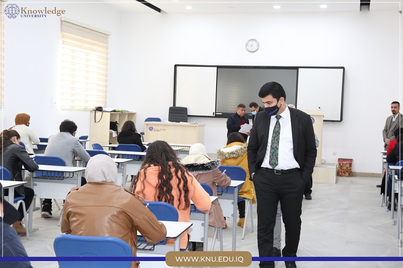 The president of Knowledge University visited the exam halls The president of Knowledge University visited the exam halls