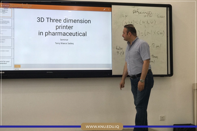 3D Three dimensions printer in pharmaceutical seminar
