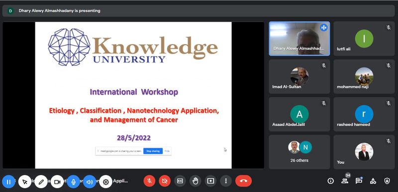 Etiology, Classification, Nanotechnology Application, And Management Of Cancer Online International Workshop