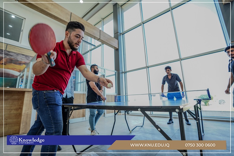 ‏Table tennis competition among students of the Department of Medical Microbiology at Knowledge University