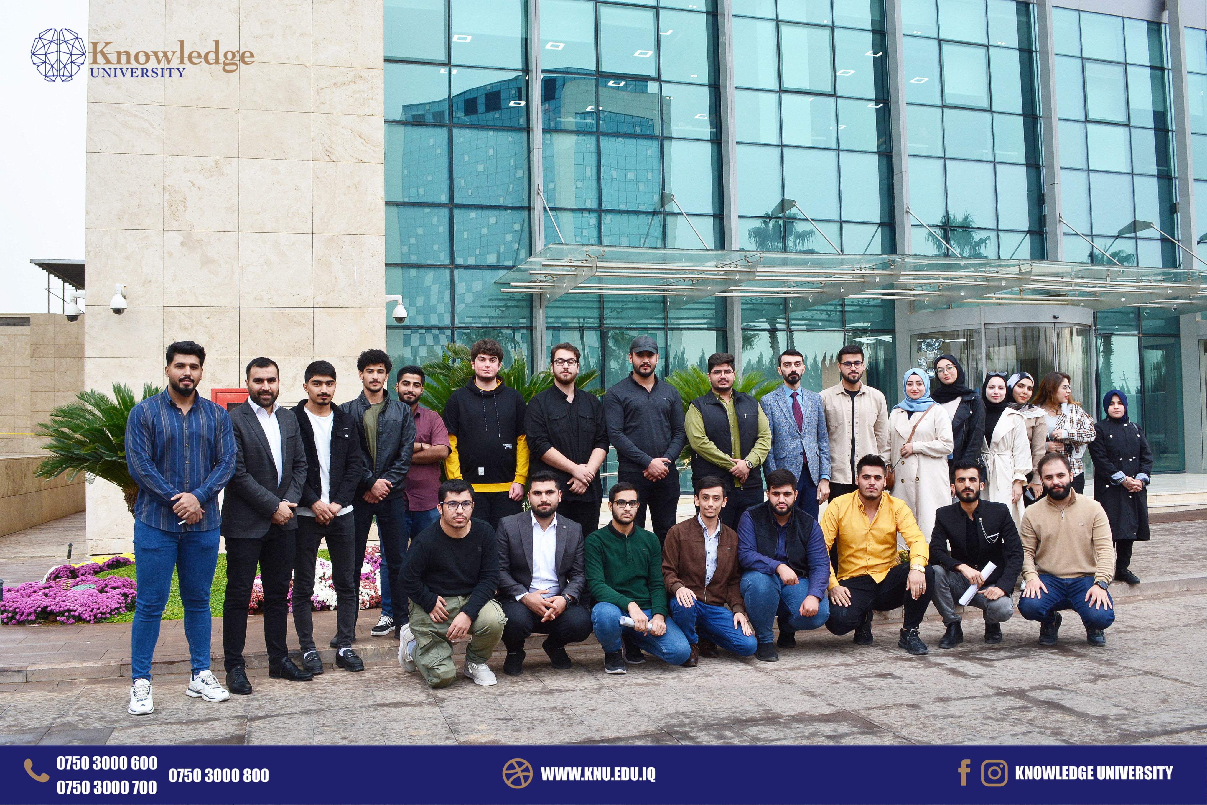  second year students from Knowledge University visit Korek Telecom company.