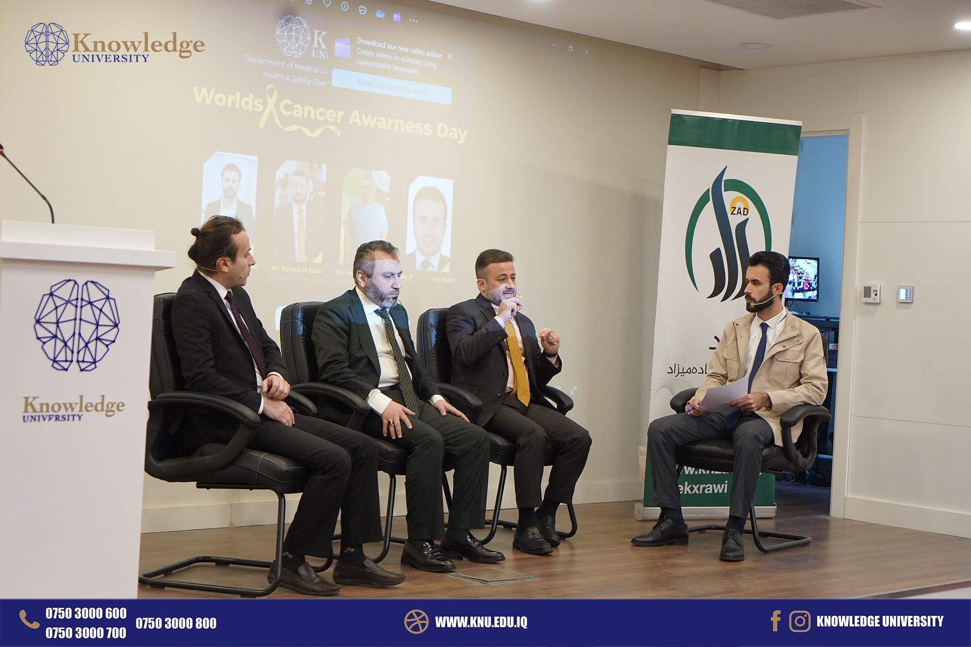 Knowledge University Hosts Scientific Panel on World Cancer Awareness Day