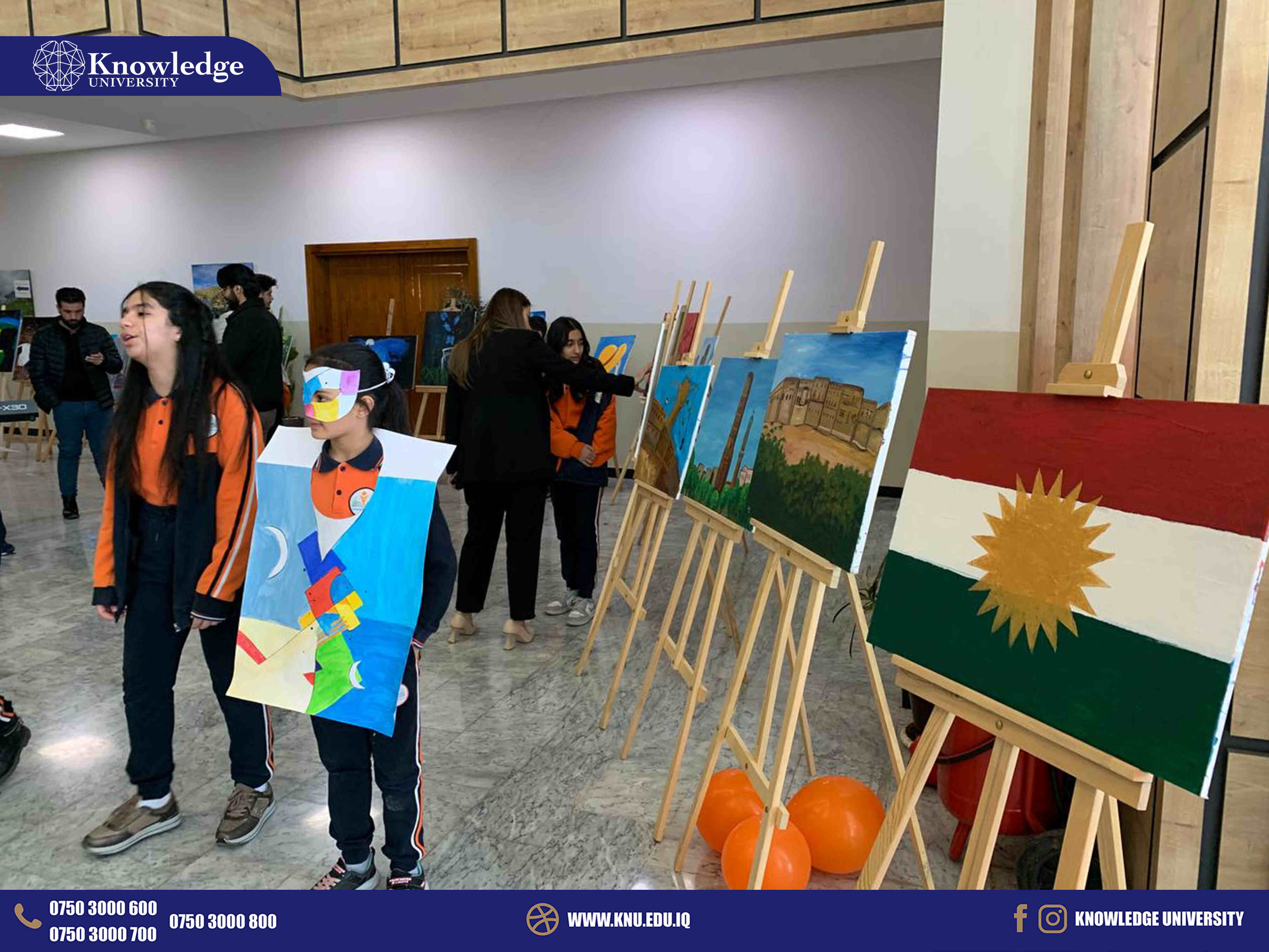 Knowledge University and Koshish Non-Governmental School Host Collaborative Arts Exhibition