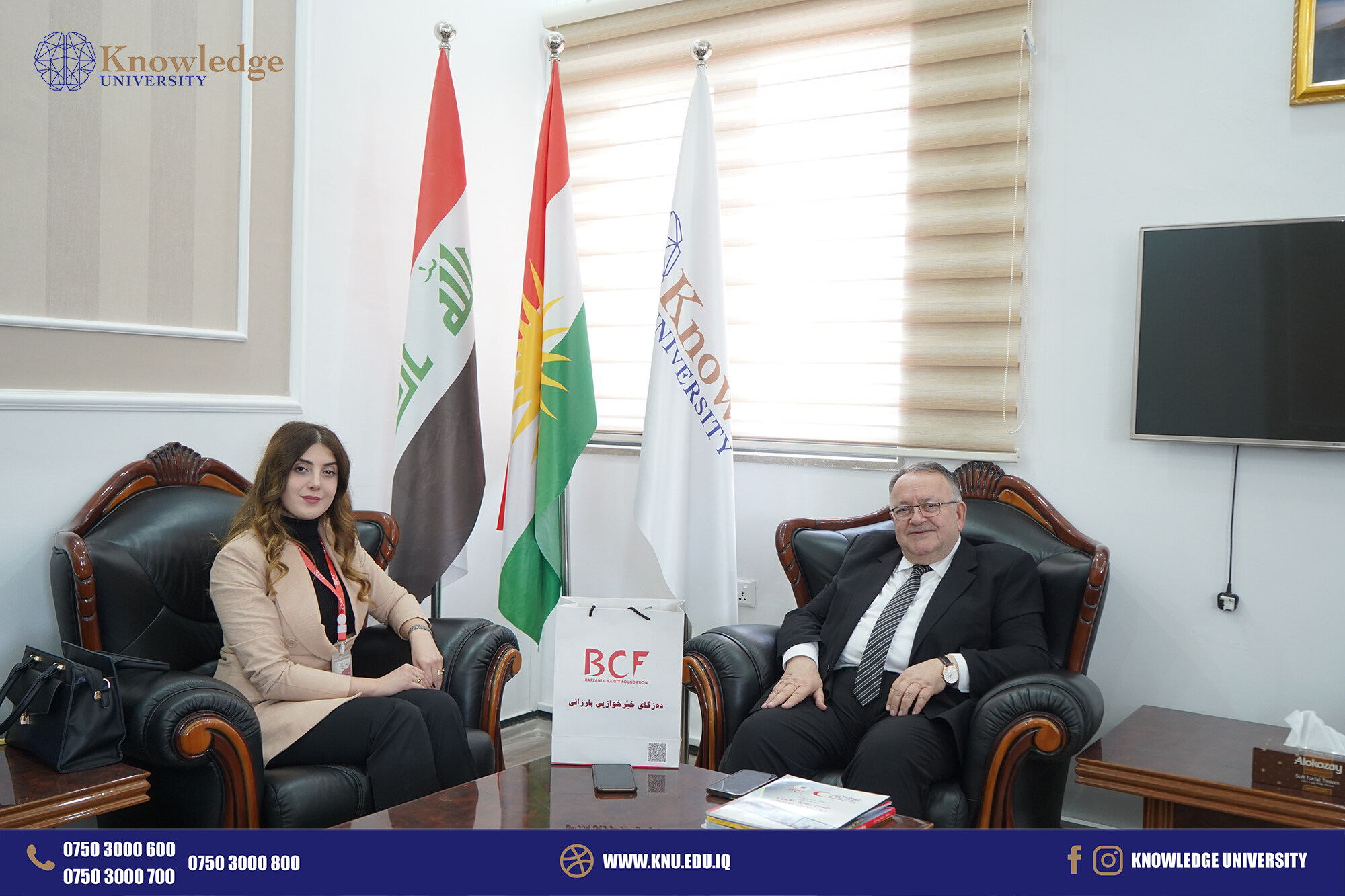 Knowledge University Hosts Seminar by Barzani Charity Foundation, Explores Job Opportunities and Collaboration