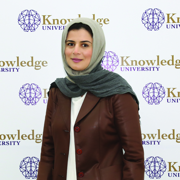 Asmaa Abdulmajeed Ahmed, member of quality Assurance at knowledge university